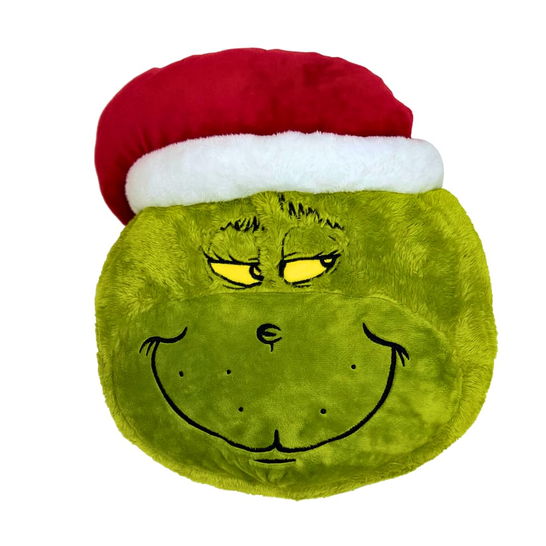 Franco The Grinch by Dr. Seuss Holiday Christmas Bedding Super Soft Life Size Plush 60" Large Oversized Cuddle Pillow, (Officially Licensed Product)
