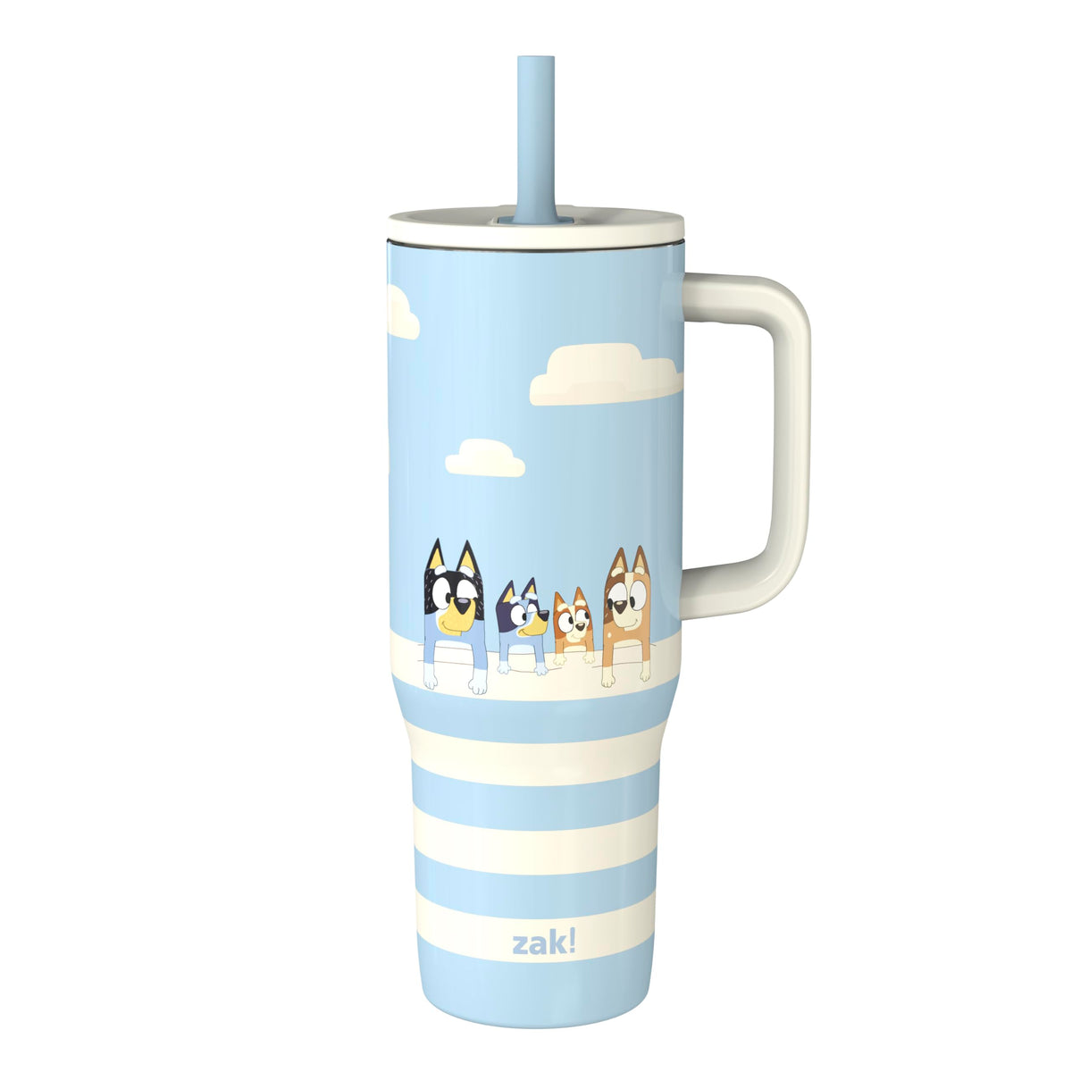 Zak Designs Stitch 30oz Spill-Proof Insulated Stainless Steel Tumbler