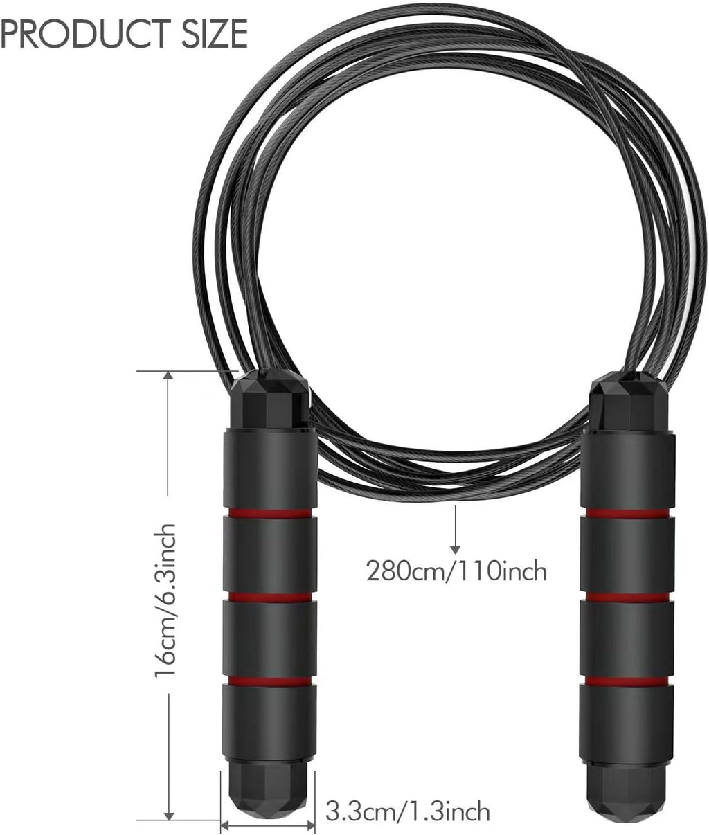 Jump Rope, Tangle-Free Rapid Speed Jumping Rope, adjustable jump rope, suitable for women, men, and children, suitable for home gyms, sports and fitness equipment, and slim figures