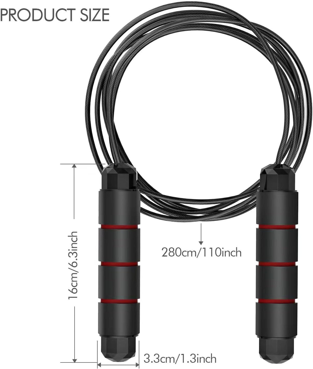 Jump Rope, Tangle-Free Rapid Speed Jumping Rope, adjustable jump rope, suitable for women, men, and children, suitable for home gyms, sports and fitness equipment, and slim figures