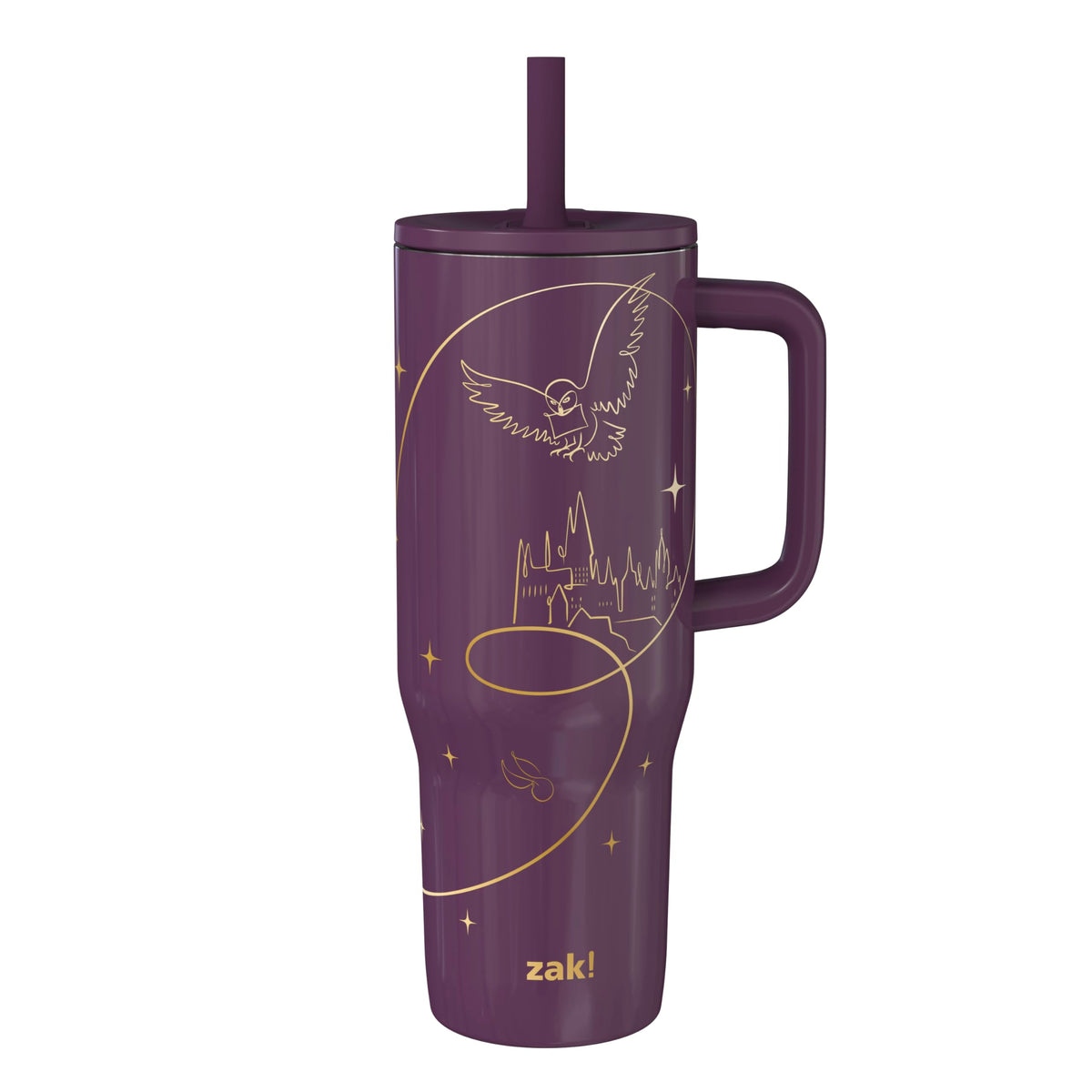 Zak Designs Stitch 30oz Spill-Proof Insulated Stainless Steel Tumbler