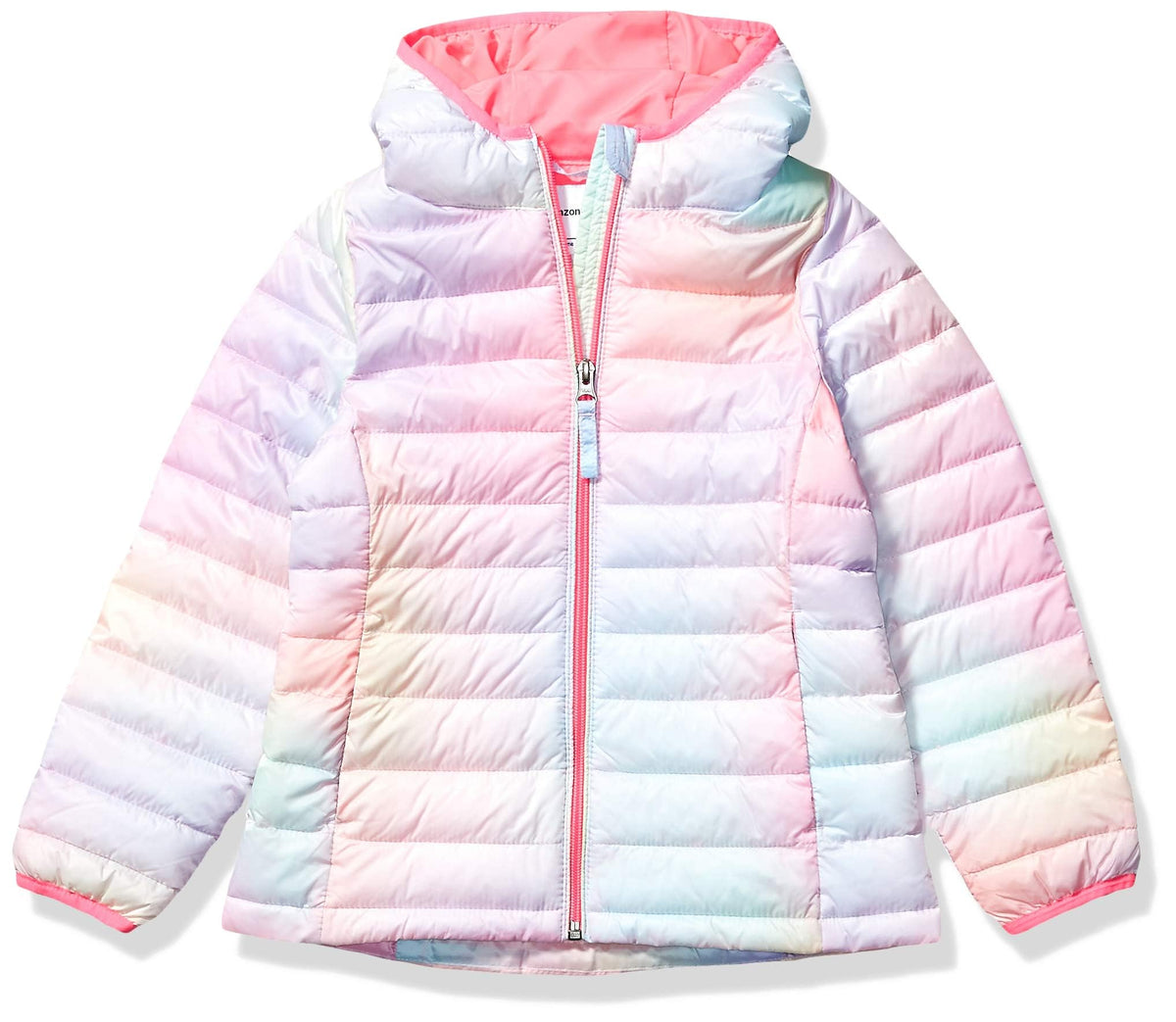 Amazon Essentials Girls and Toddlers' Lightweight Water-Resistant Packable Hooded Puffer Jacket
