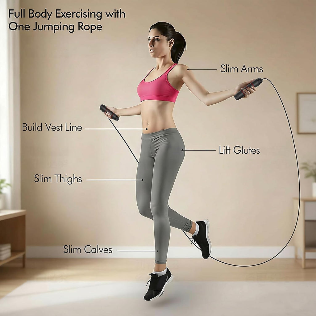 Jump Rope, Tangle-Free Rapid Speed Jumping Rope, adjustable jump rope, suitable for women, men, and children, suitable for home gyms, sports and fitness equipment, and slim figures