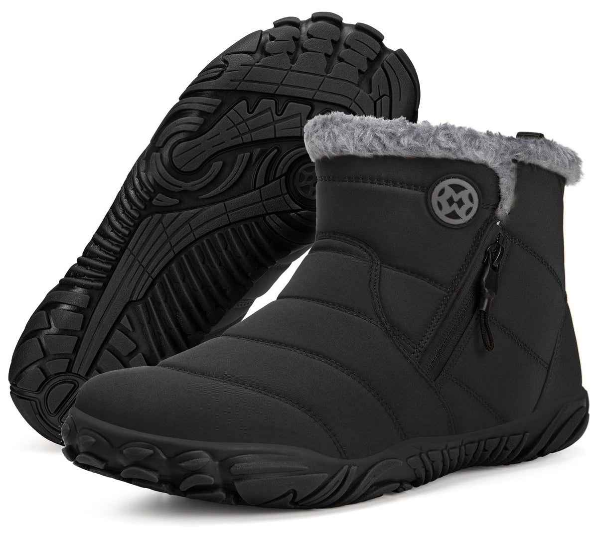 Hsyooes Womens Mens Barefoot Boots Winter Snow Boots Wide Width