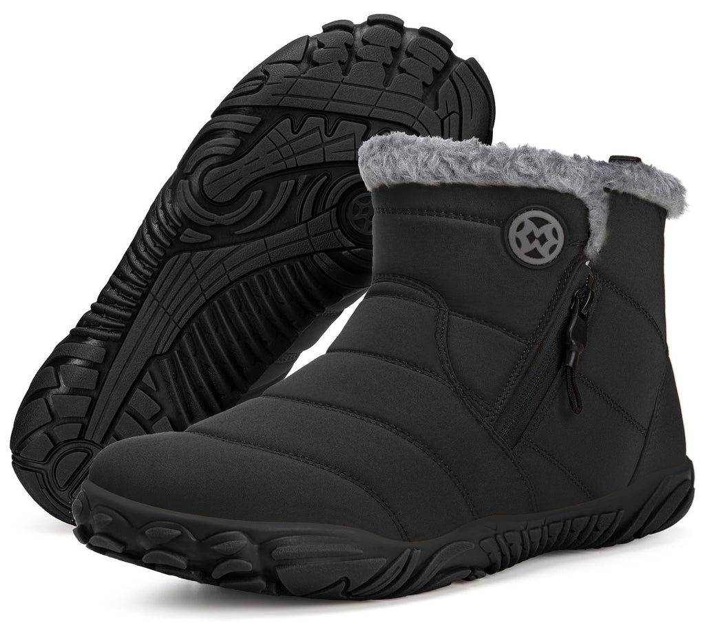 Hsyooes Womens Mens Barefoot Boots Winter Snow Boots Wide Width