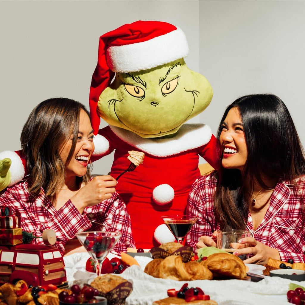 Franco The Grinch by Dr. Seuss Holiday Christmas Bedding Super Soft Life Size Plush 60" Large Oversized Cuddle Pillow, (Officially Licensed Product)
