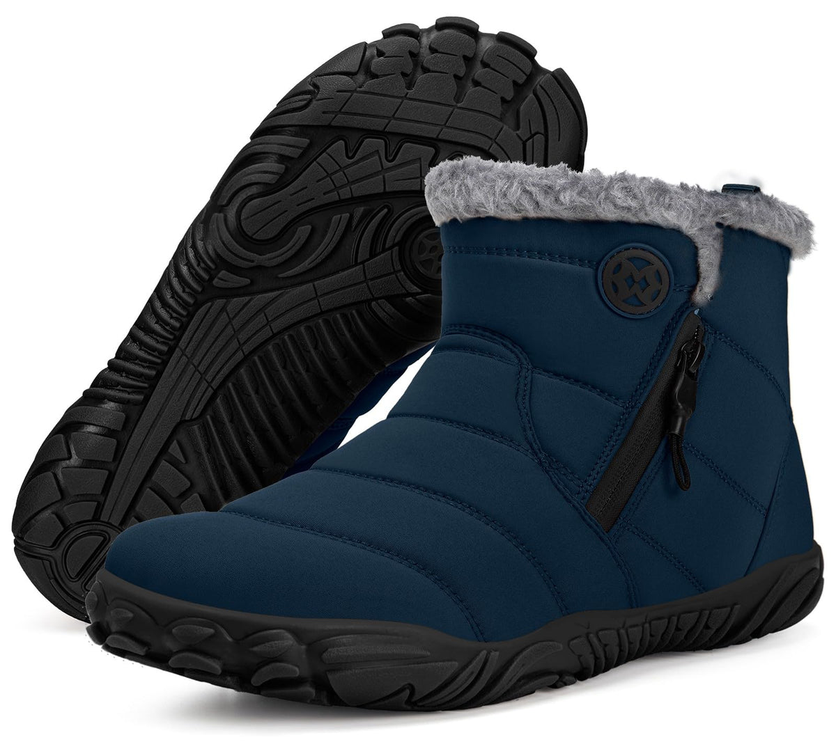 Hsyooes Womens Mens Barefoot Boots Winter Snow Boots Wide Width