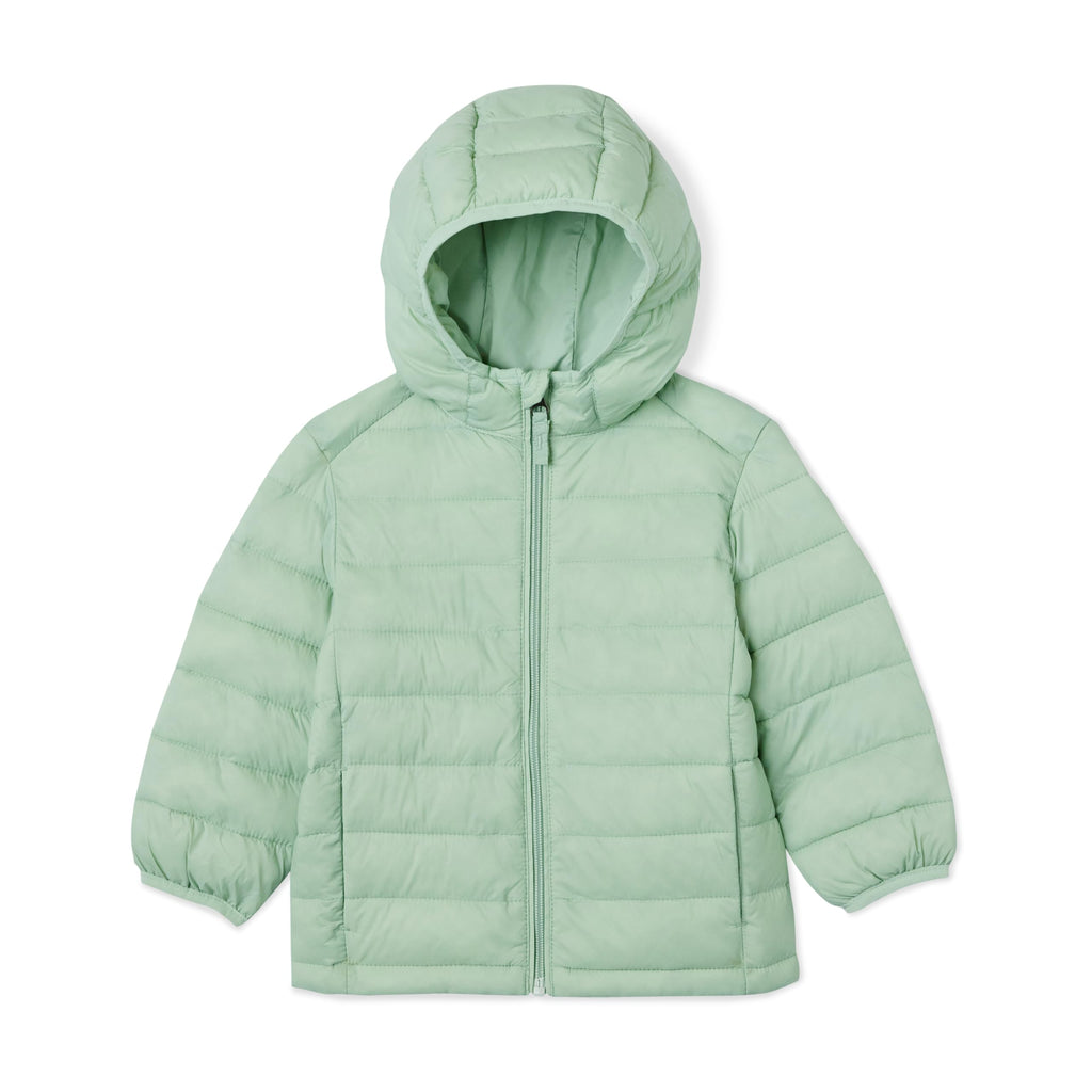 Amazon Essentials Boys and Toddlers' Lightweight Water-Resistant Packable Hooded Insulated Puffer Jacket