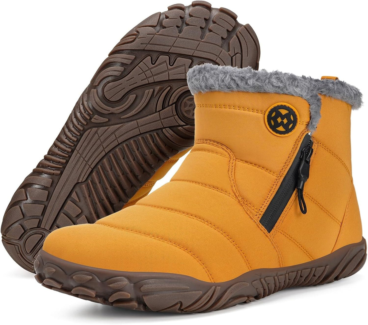 Hsyooes Womens Mens Barefoot Boots Winter Snow Boots Wide Width