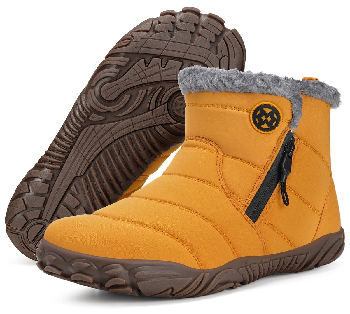 Hsyooes Womens Mens Barefoot Boots Winter Snow Boots Wide Width