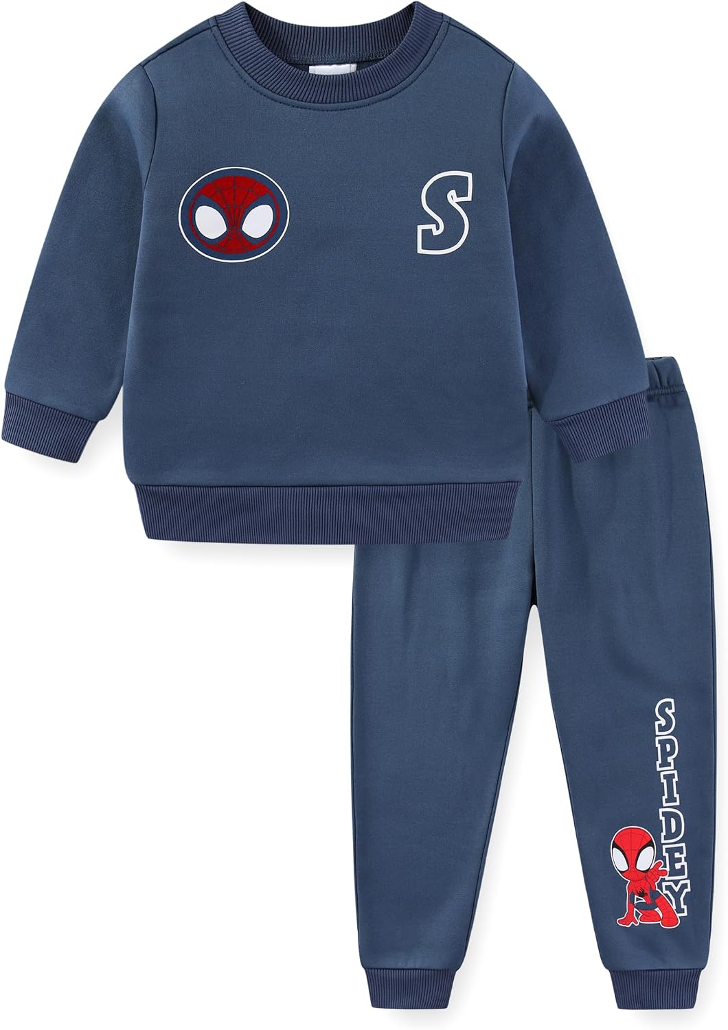Marvel Spider-Man Boys Fleece Sweatshirt and Pants Set for Little Kids
