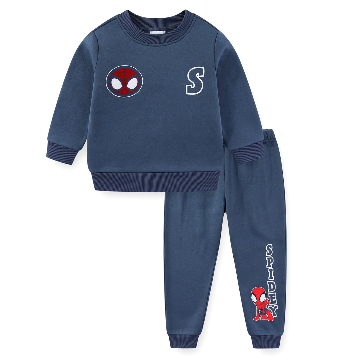 Marvel Spider-Man Boys Fleece Sweatshirt and Pants Set for Little Kids