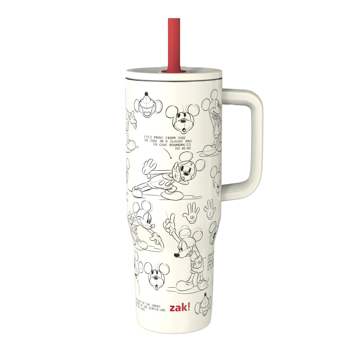 Zak Designs Stitch 30oz Spill-Proof Insulated Stainless Steel Tumbler