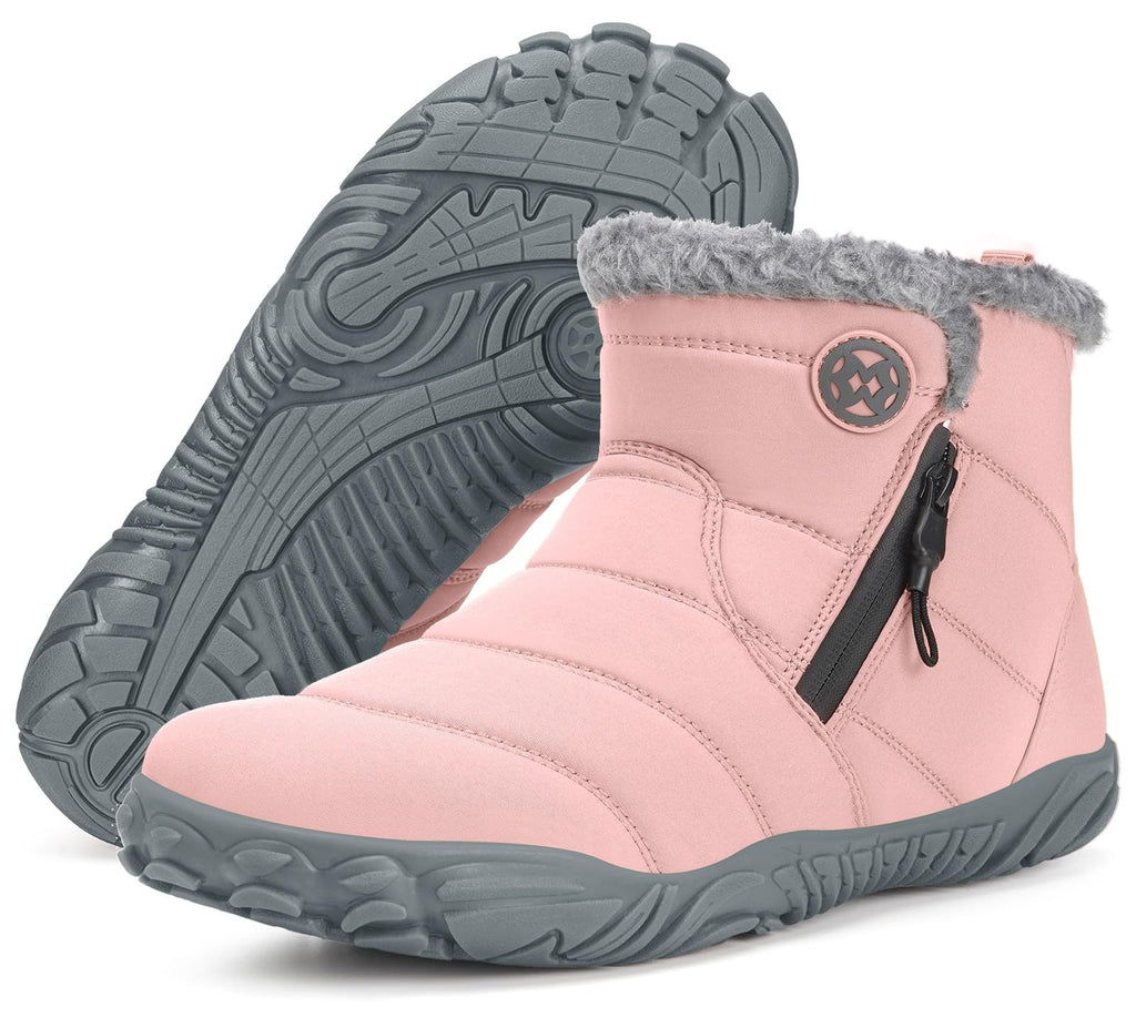 Hsyooes Womens Mens Barefoot Boots Winter Snow Boots Wide Width