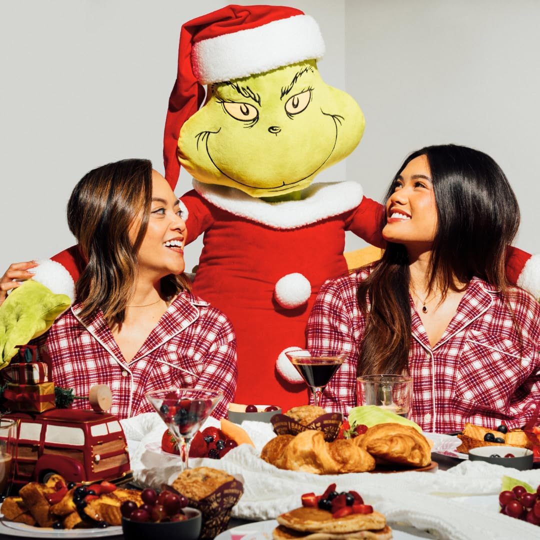 Franco The Grinch by Dr. Seuss Holiday Christmas Bedding Super Soft Life Size Plush 60" Large Oversized Cuddle Pillow, (Officially Licensed Product)