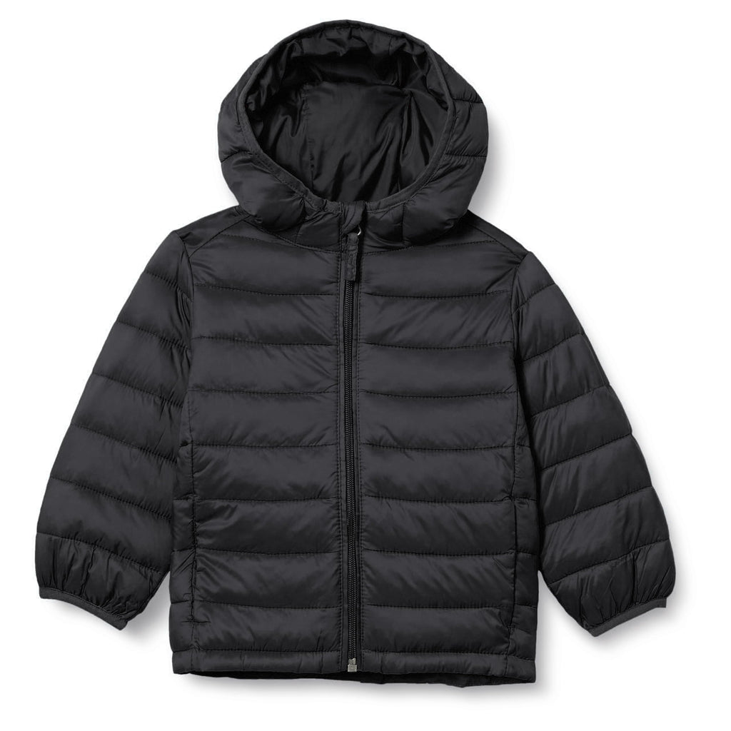 Amazon Essentials Boys and Toddlers' Lightweight Water-Resistant Packable Hooded Insulated Puffer Jacket