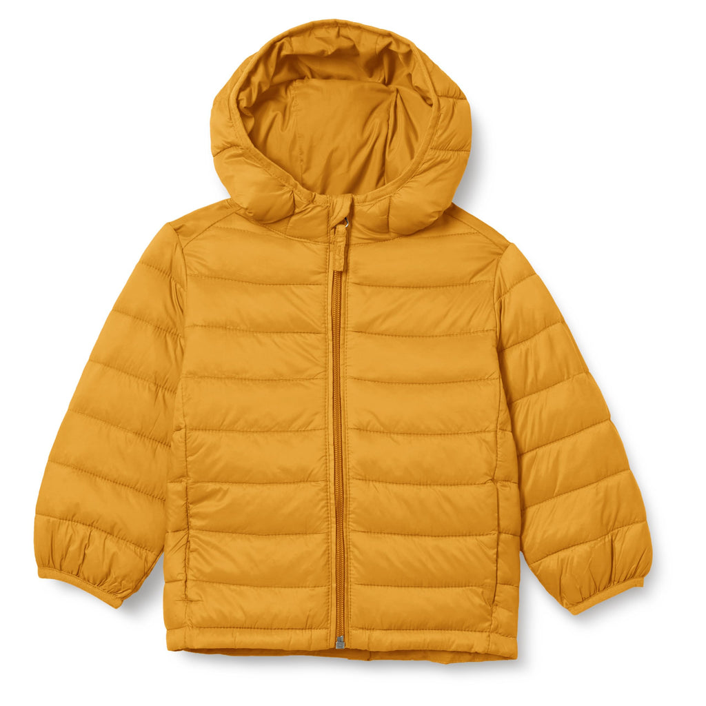 Amazon Essentials Boys and Toddlers' Lightweight Water-Resistant Packable Hooded Insulated Puffer Jacket