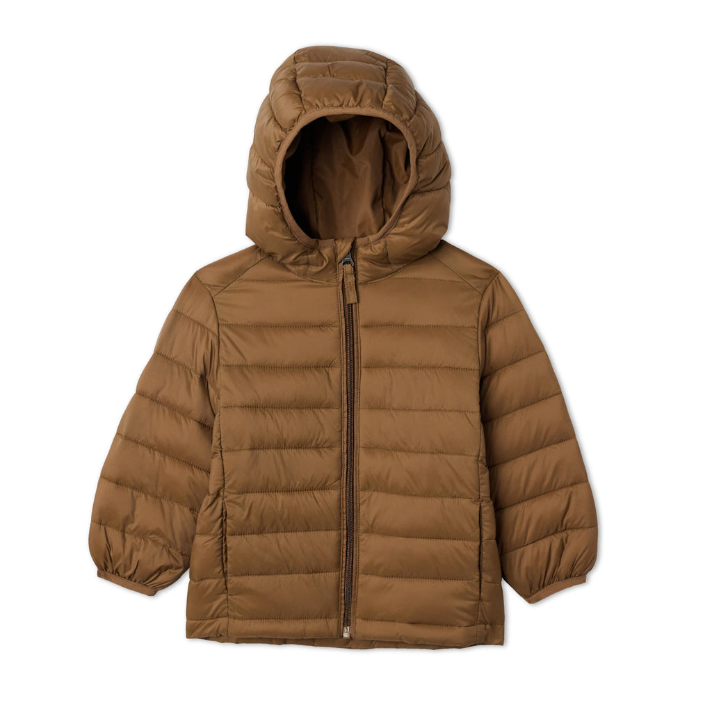 Amazon Essentials Boys and Toddlers' Lightweight Water-Resistant Packable Hooded Insulated Puffer Jacket