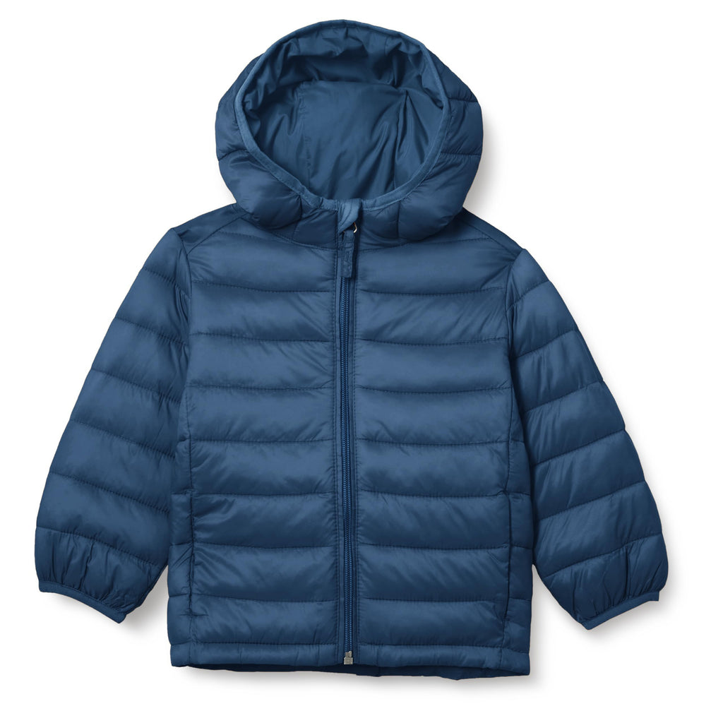 Amazon Essentials Boys and Toddlers' Lightweight Water-Resistant Packable Hooded Insulated Puffer Jacket