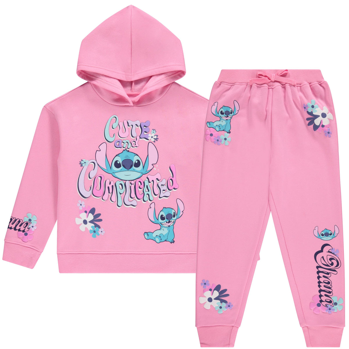 Disney Lilo & Stitch Girls Clothing Set, Hoodie & Joggers, 2-Piece, 4-16