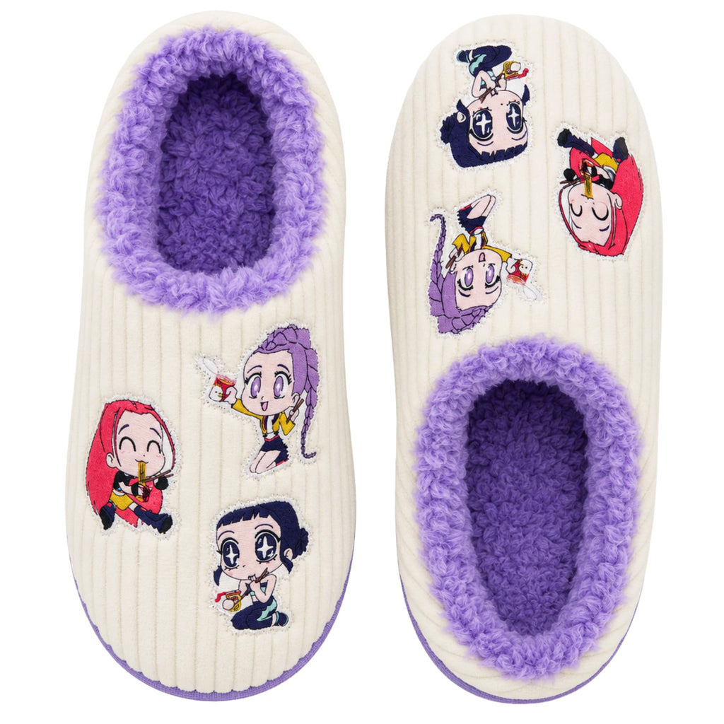 KPop Demon Hunters Girls Slippers - Kids House Slippers, Soft Cute Shoes for Girls & Teens with Huntrix - Official License