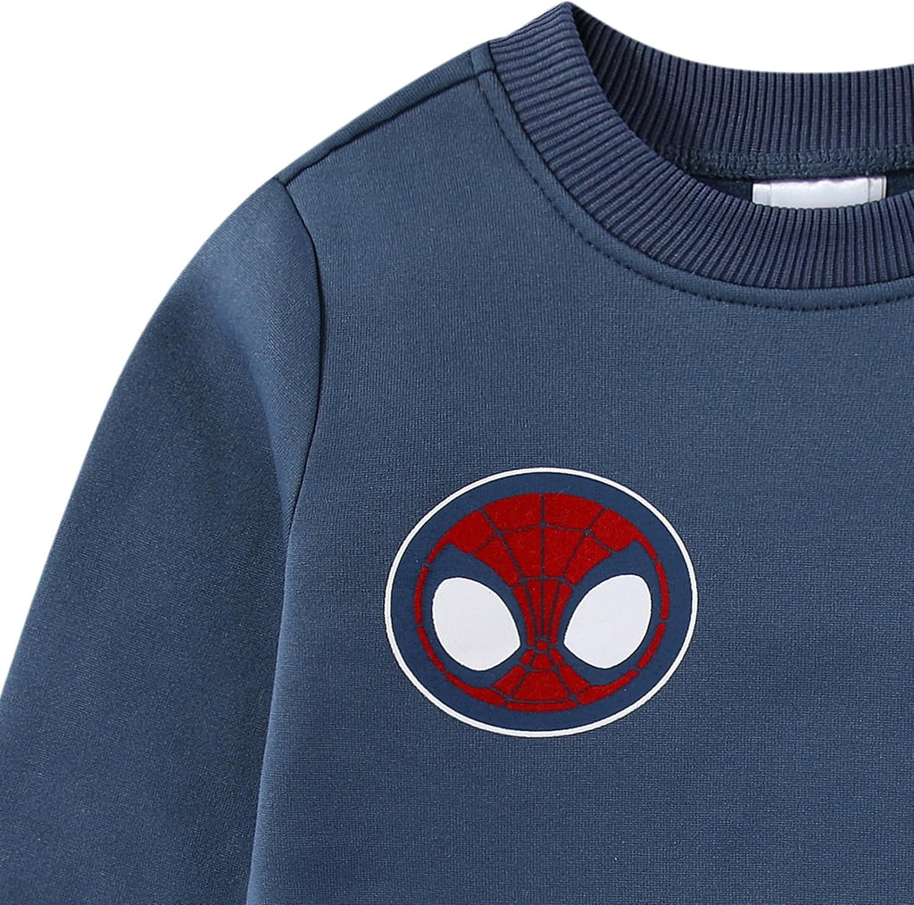 Marvel Spider-Man Boys Fleece Sweatshirt and Pants Set for Little Kids