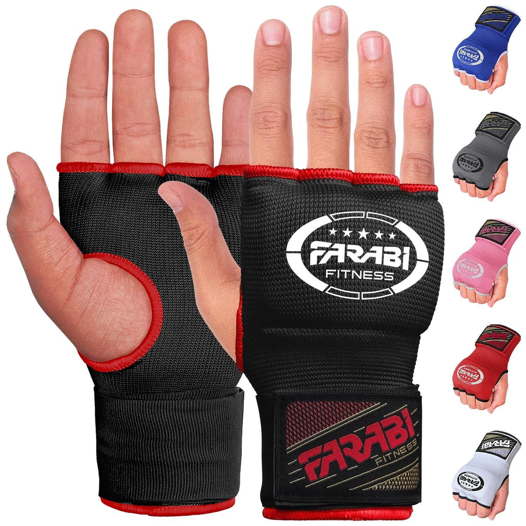 Boxing Hand Wraps Gel Padded Inner Gloves Elastic for Men & Women Boxing Wraps with Quick 32 Inches Long Wrist Straps, for MMA, Muay Thai, Kickboxing, Punching and Martial Arts