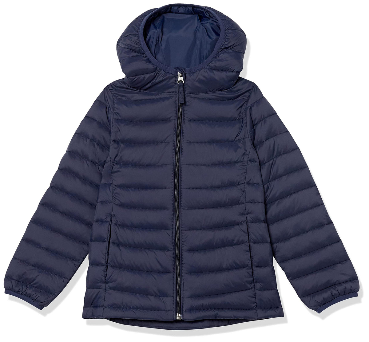 Amazon Essentials Girls and Toddlers' Lightweight Water-Resistant Packable Hooded Puffer Jacket