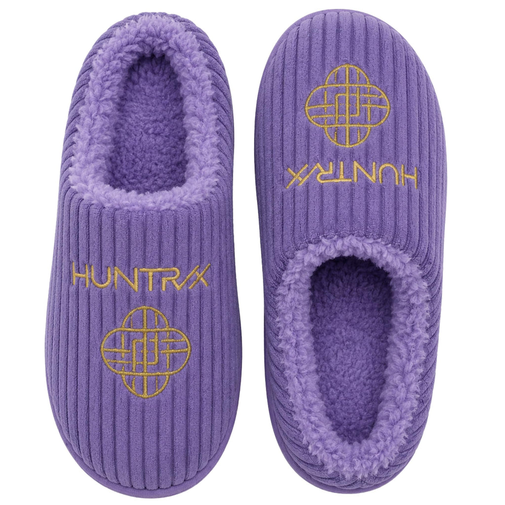 KPop Demon Hunters Girls Slippers - Kids House Slippers, Soft Cute Shoes for Girls & Teens with Huntrix - Official License
