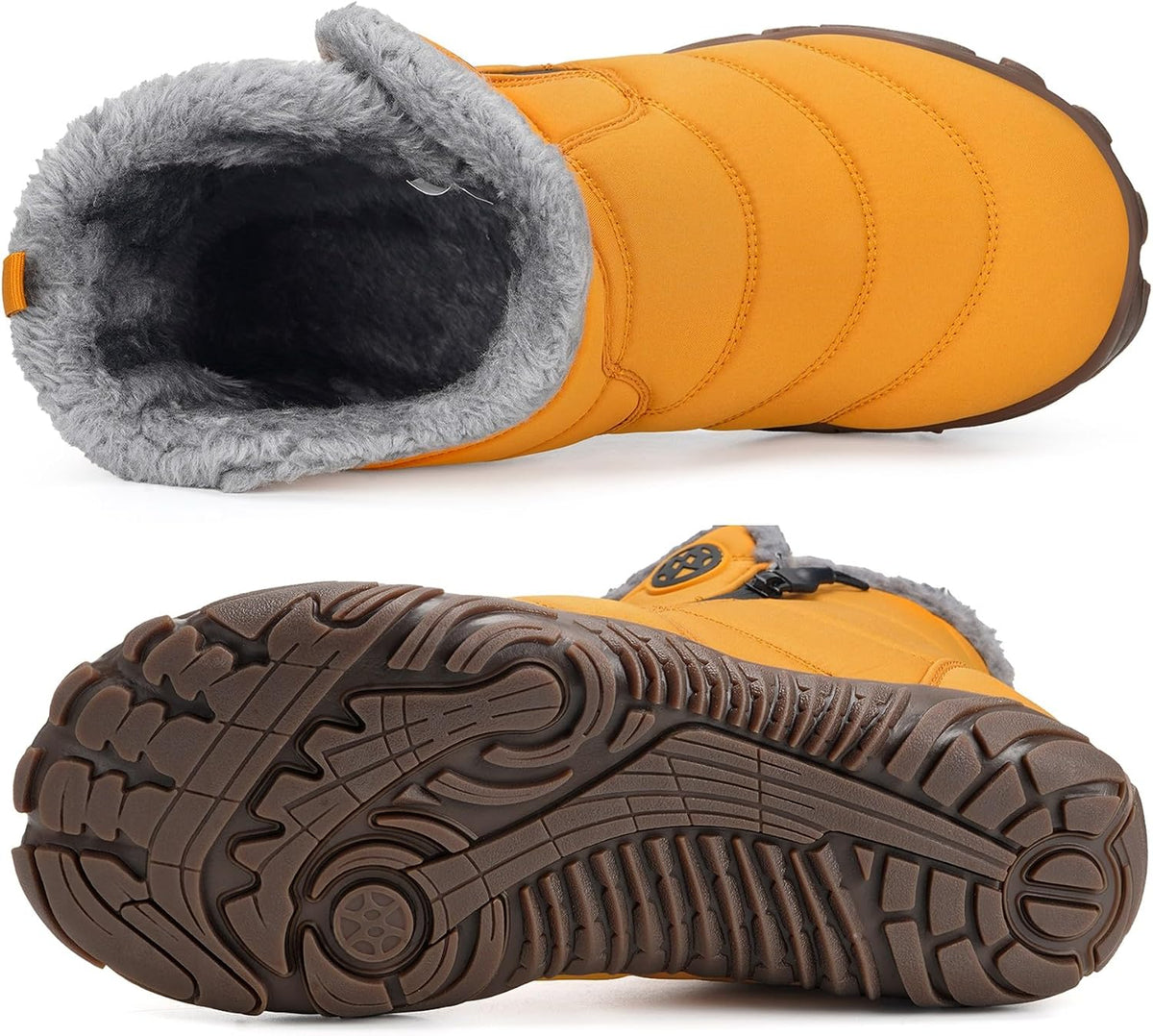Hsyooes Womens Mens Barefoot Boots Winter Snow Boots Wide Width