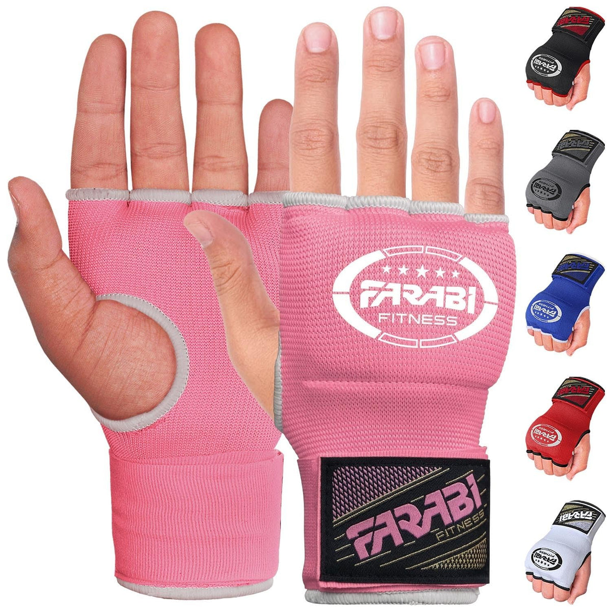 Boxing Hand Wraps Gel Padded Inner Gloves Elastic for Men & Women Boxing Wraps with Quick 32 Inches Long Wrist Straps, for MMA, Muay Thai, Kickboxing, Punching and Martial Arts